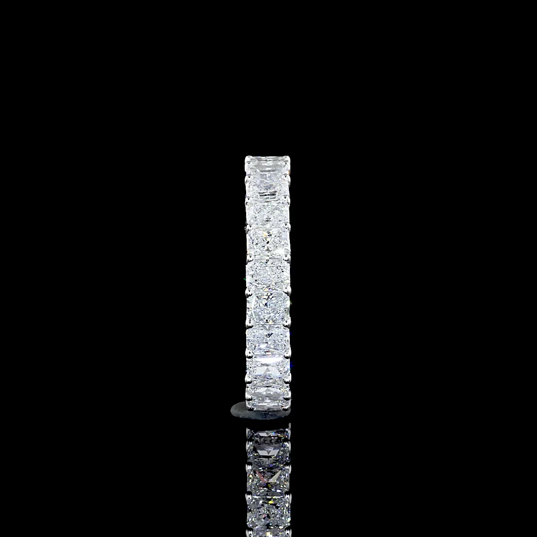 2.6 Cts 14k White Gold Radiant Shape Eternity Band Eternity Band - Image 3