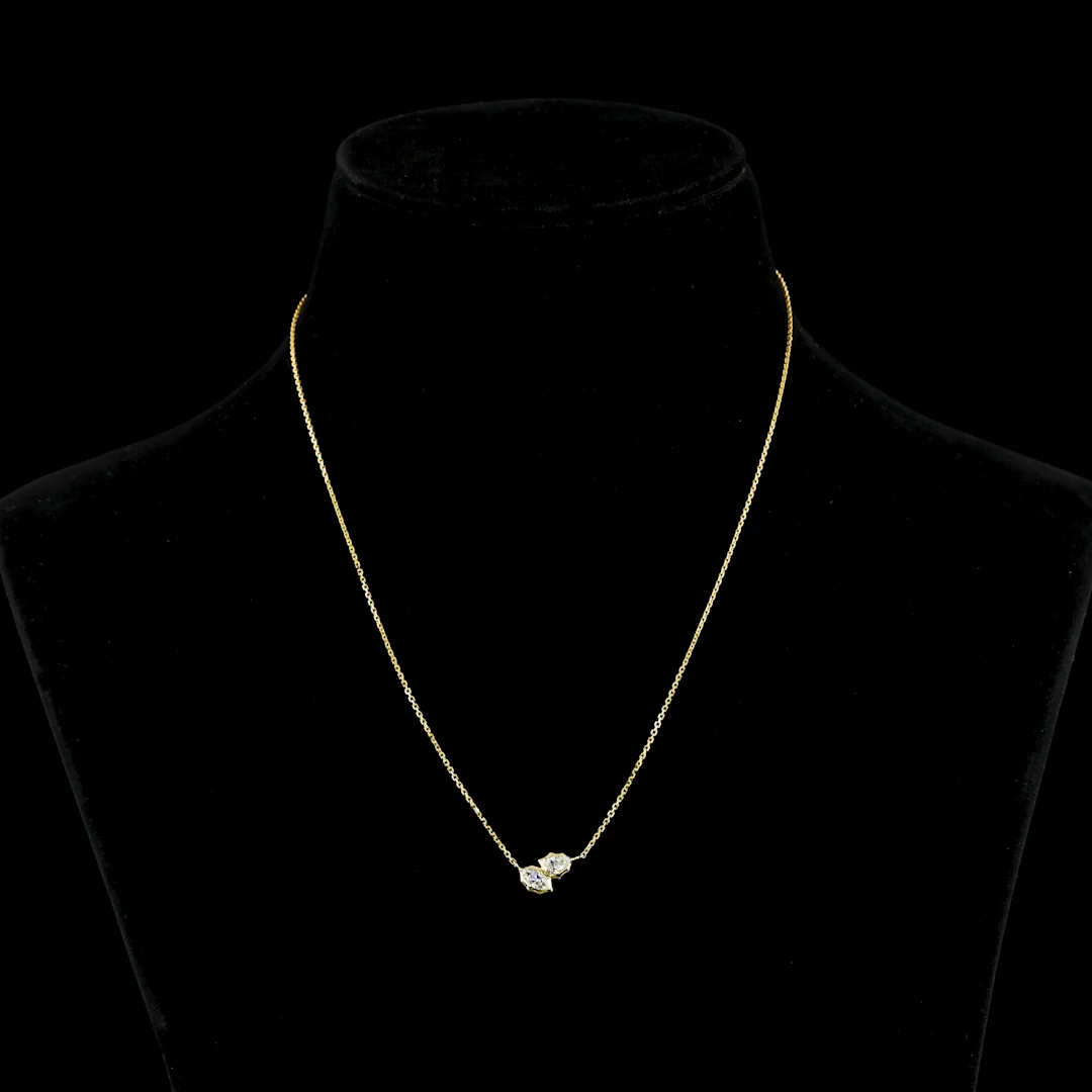 0.41 Cts 14k Yellow Gold Marquise Shape Pendant Pendant - Video
