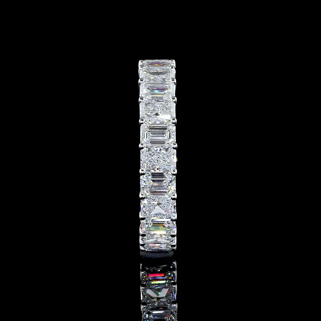 3.6 Cts 14k White Gold Mix Shape Eternity Band Eternity Band - Image 3