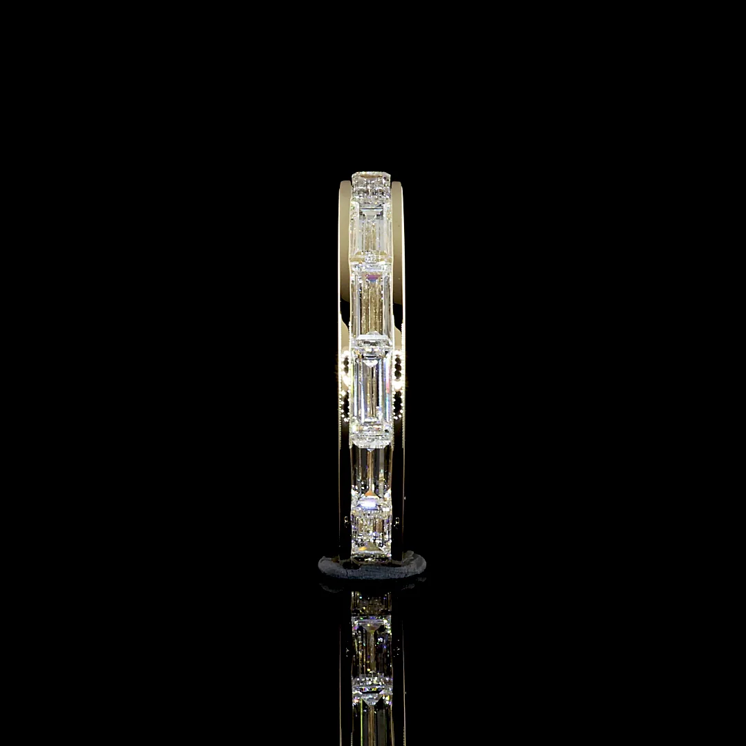 1.81 Cts 14k Yellow Gold Baguette Shape Eternity Band Eternity Band - Image 3