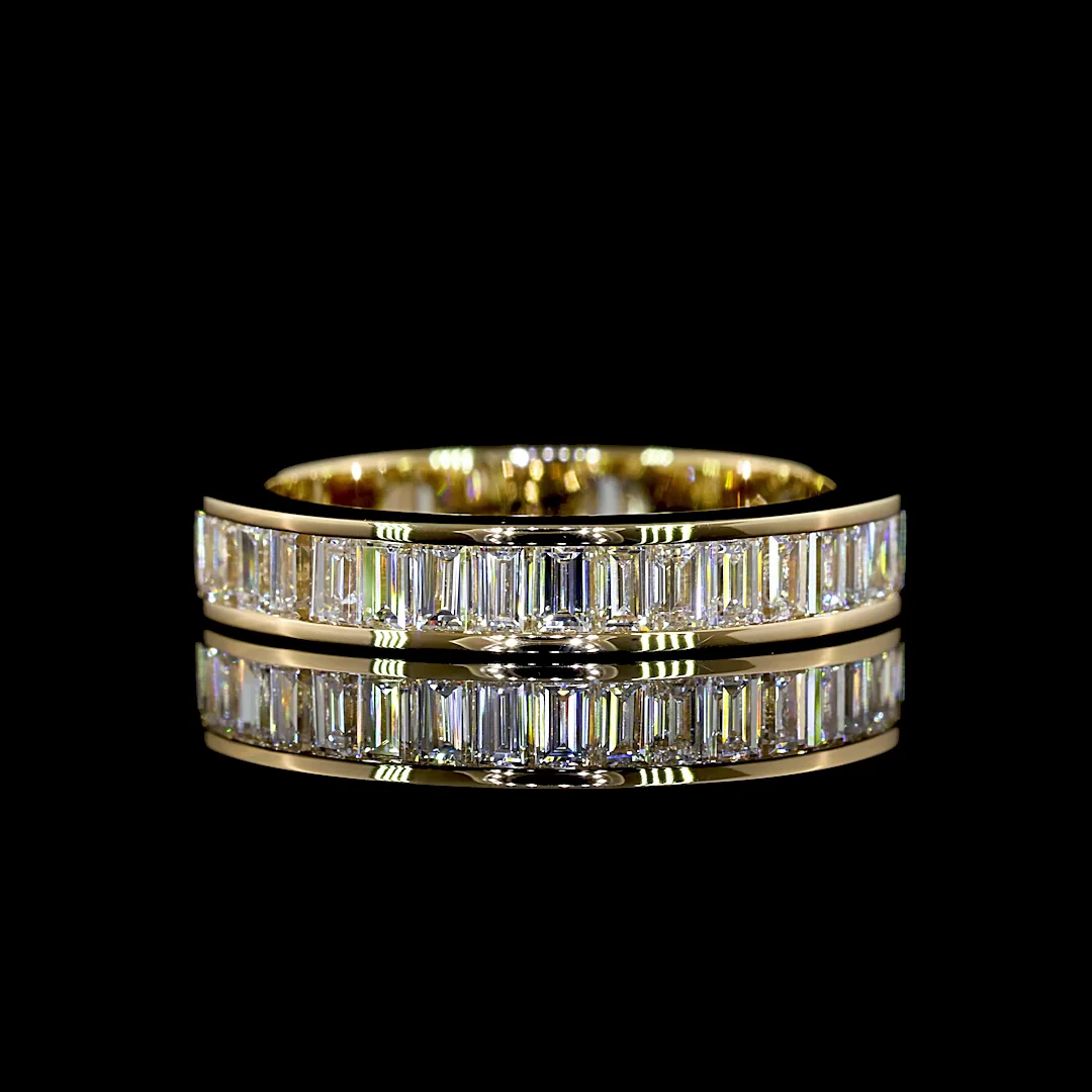 1.9 Cts 14k Yellow Gold Baguette Shape Eternity Band Eternity Band - Video