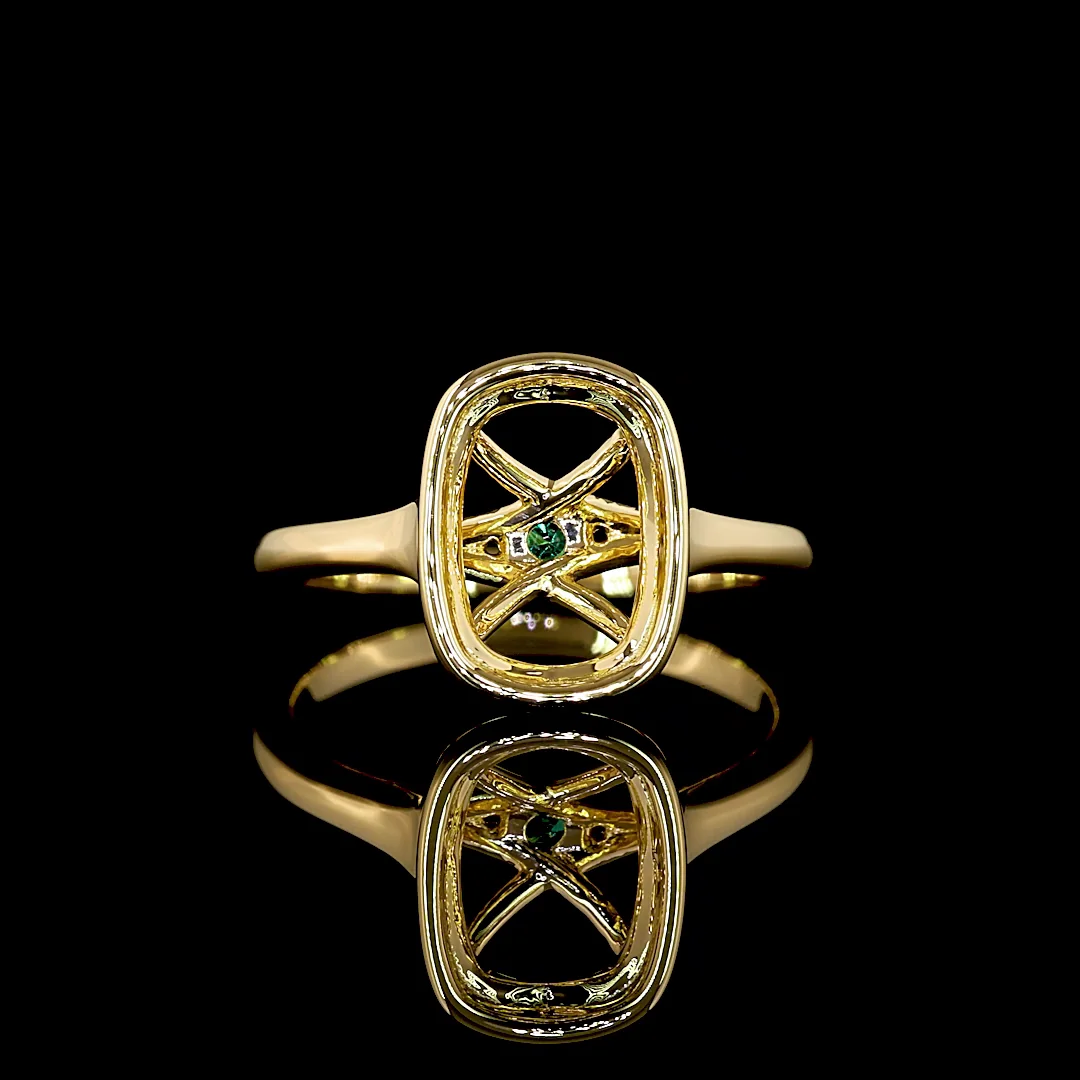 0 Cts 18k Yellow Gold Shape Special Ring - Video