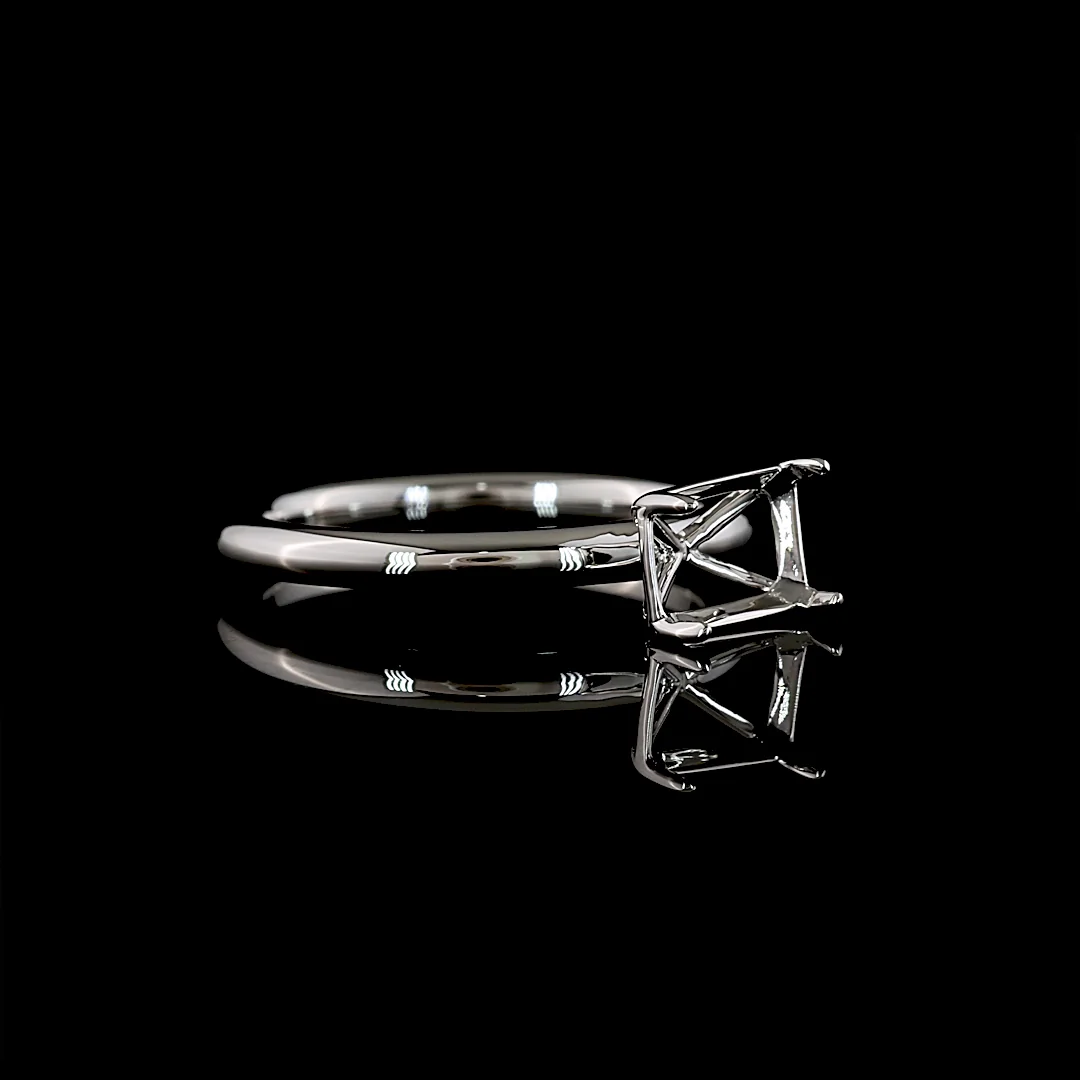 0 Cts Platinum Shape Solitaire Ring - Image 3