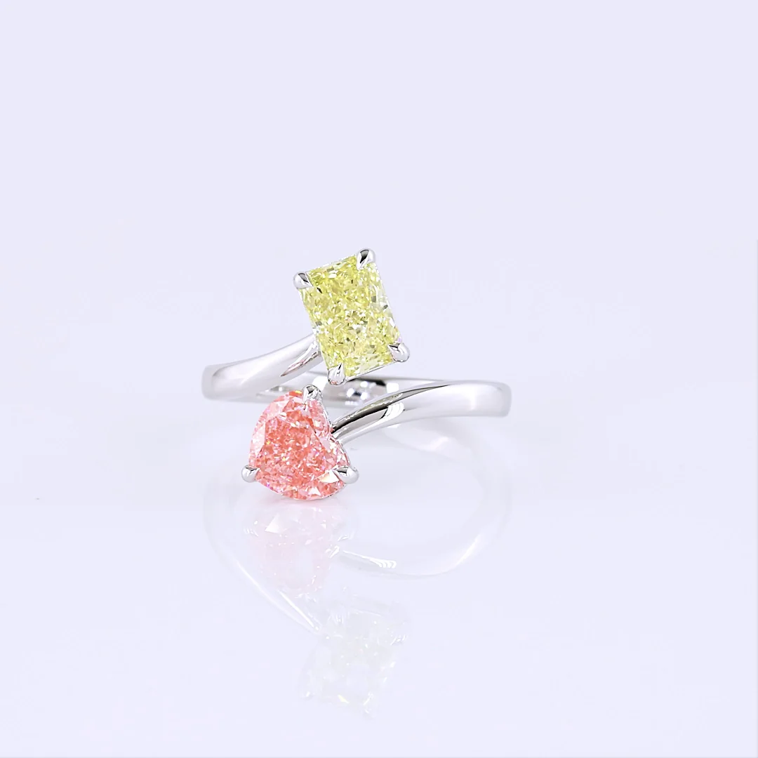 2.38 Cts 14k White Gold Mix Shape Special Ring - Video