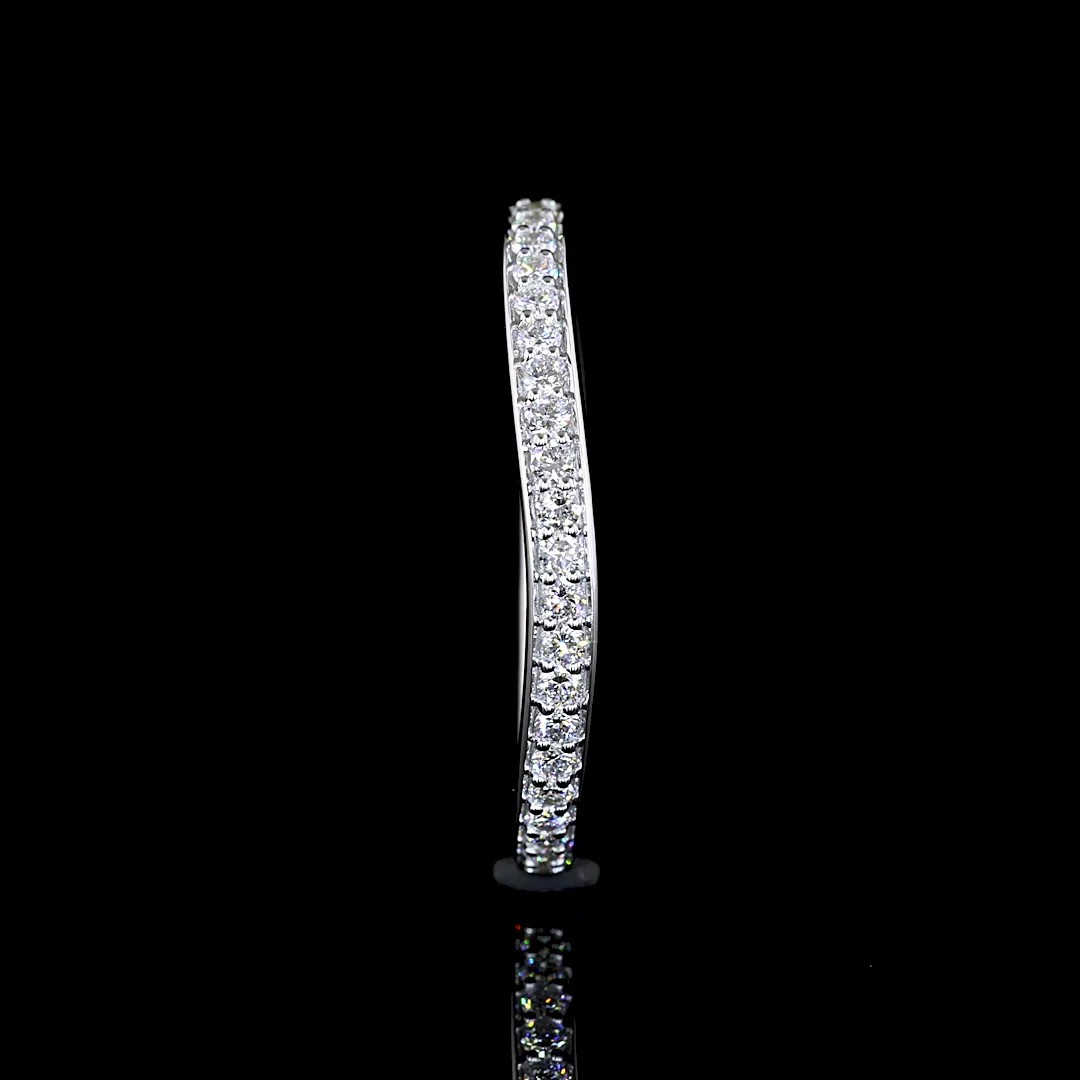 0.4 Cts 14k Two Tone Round Shape Special Ring - Image 4