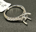 0.96 Cts 14k White Gold Emerald Shape Special Eternity Band
