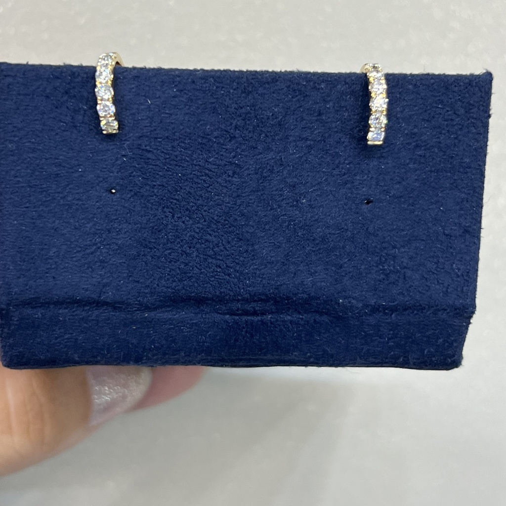 0.25 Cts 14k White Gold Round Shape 3/4 Band Eternity Band