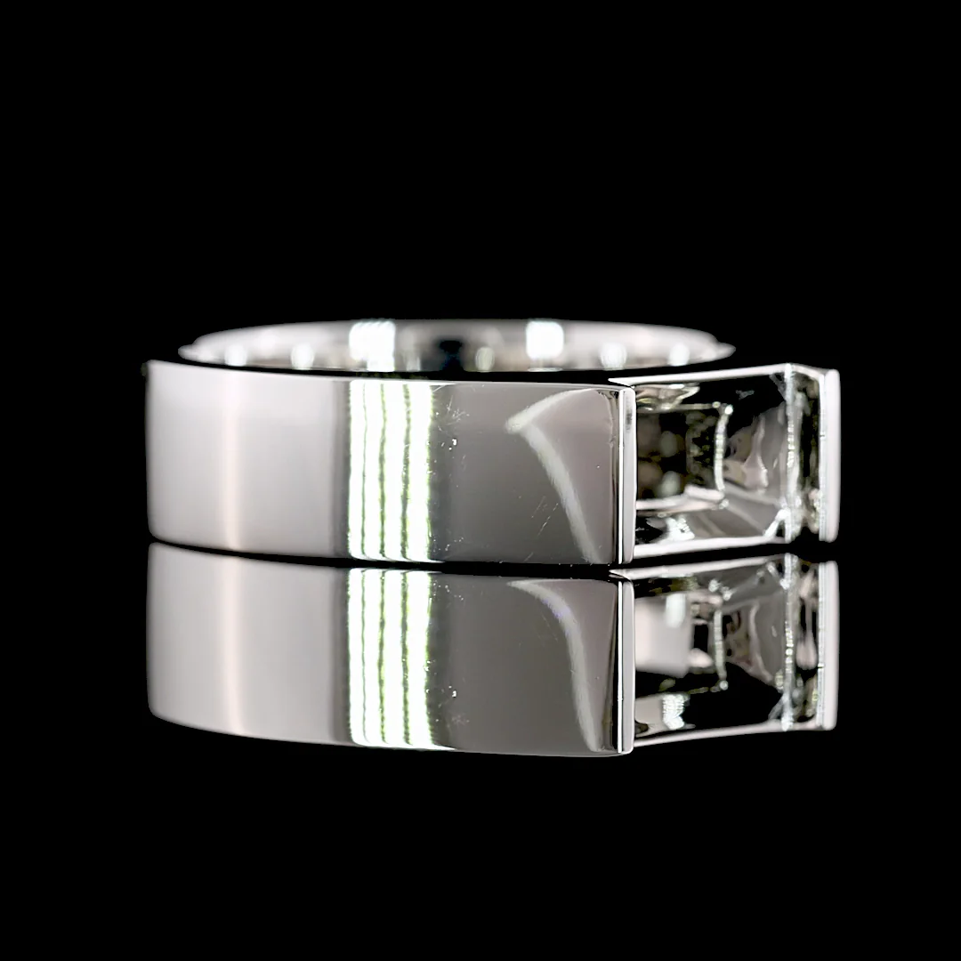 0 Cts Platinum Shape Solitaire Ring