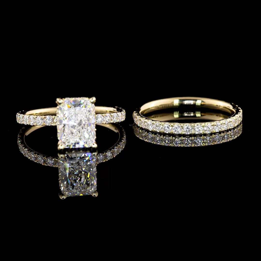 2.65 Cts 14k Yellow Gold Mix Shape Special Ring