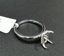 0.59 Cts 14k White Gold Heart Shape Studs Earring