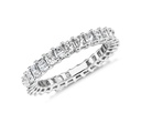 0.72 Cts 14k White Gold Radiant Shape Double Halo Pendant
