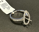0.76 Cts 14k Rose Gold Cushion Shape Solitaire Pendant