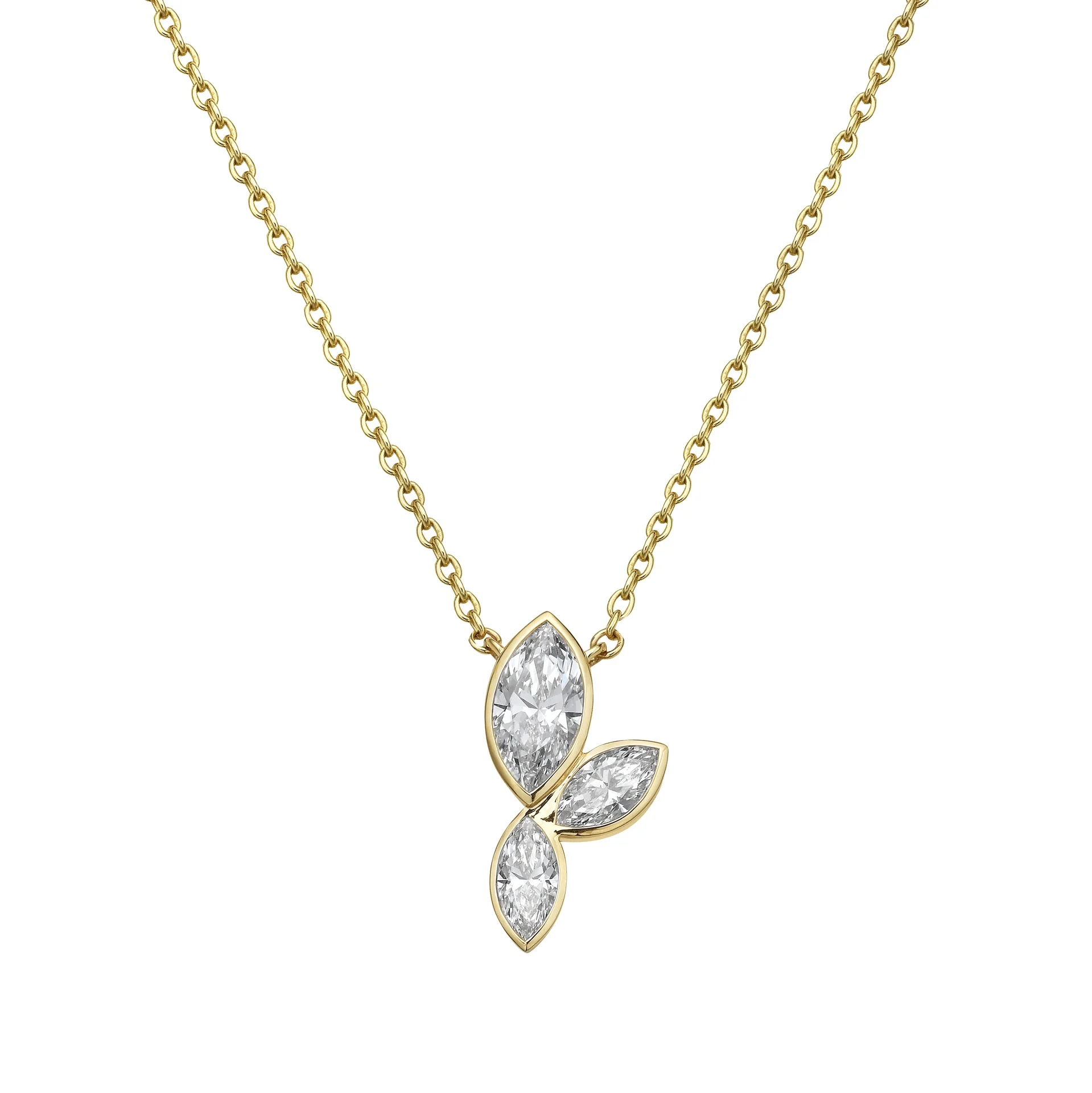 1.59 Cts Marquise Shape Pendant Pendant