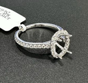 0.75 Cts 14k Yellow Gold Antique Cushion Shape 7 Stones Eternity Band