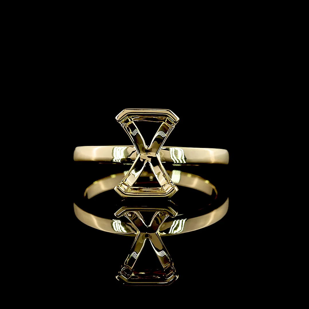 0 Cts 14k Yellow Gold Shape Solitaire Ring