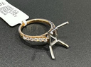 0.78 Cts 14k White Gold Baguette Shape Half Eternity Eternity Band
