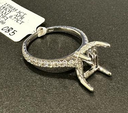 0.85 Cts 14k White Gold Round Shape Eternity Band Eternity Band