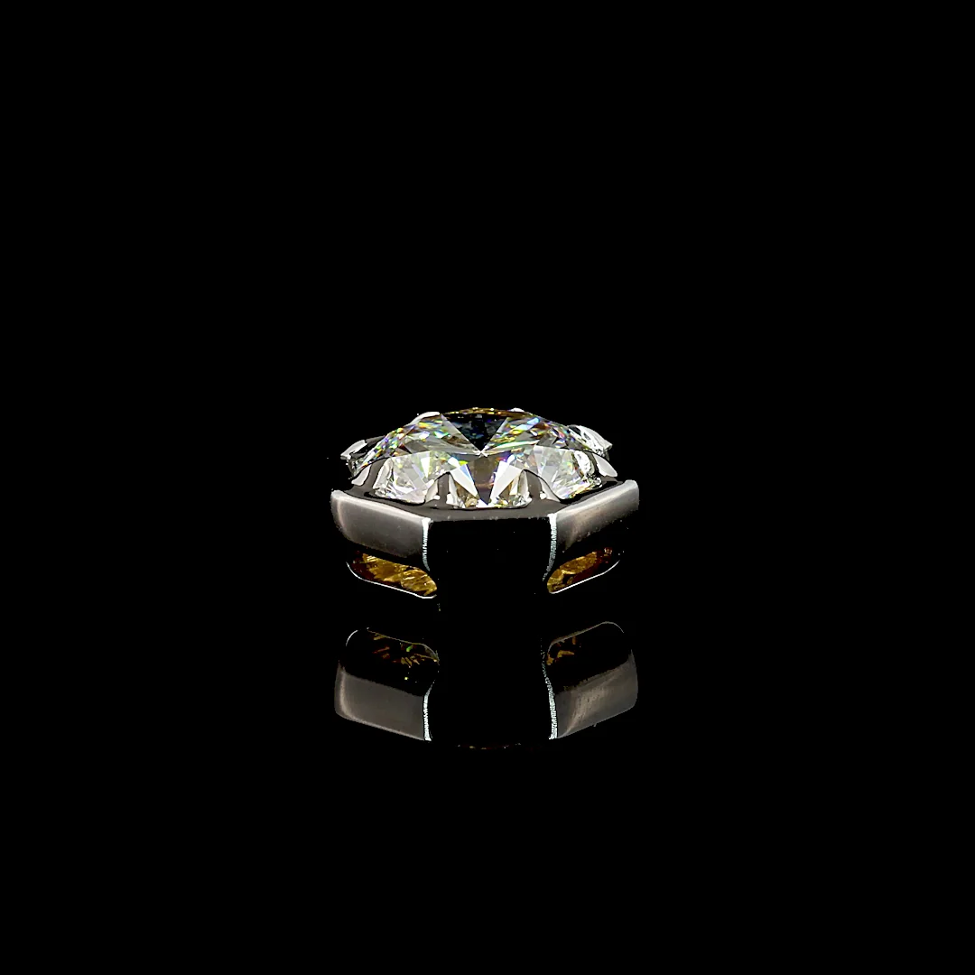 2.01 Cts 14k Yellow Gold Round Shape Pendant Pendant